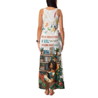 Never Underestimate A Girl Who Loves Reading Books Family Matching Tank Maxi Dress and Hawaiian Shirt