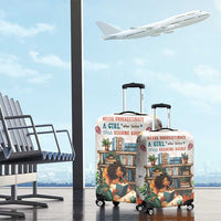 Never Underestimate A Girl Who Loves Reading Books Luggage Cover