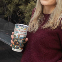Never Underestimate A Girl Who Loves Reading Books Tumbler Cup