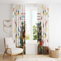 Never Underestimate A Girl Who Loves Reading Books Window Curtain