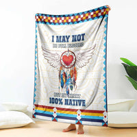 Native American Love Blanket Dream Catcher With Angel Wings