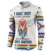 Native American Love Button Sweatshirt Dream Catcher With Angel Wings