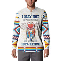 Native American Love Button Sweatshirt Dream Catcher With Angel Wings