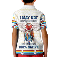 Native American Love Kid Polo Shirt Dream Catcher With Angel Wings