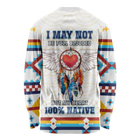 Native American Love Long Sleeve Shirt Dream Catcher With Angel Wings