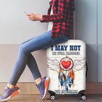 Native American Love Luggage Cover Dream Catcher With Angel Wings