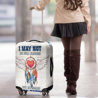 Native American Love Luggage Cover Dream Catcher With Angel Wings