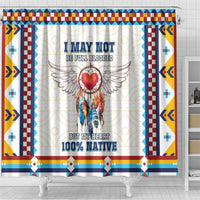 Native American Love Shower Curtain Dream Catcher With Angel Wings