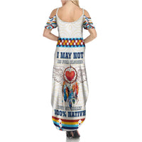 Native American Love Summer Maxi Dress Dream Catcher With Angel Wings