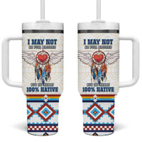 Native American Love Tumbler With Handle Dream Catcher With Angel Wings