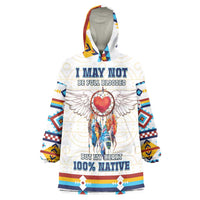 Native American Love Wearable Blanket Hoodie Dream Catcher With Angel Wings