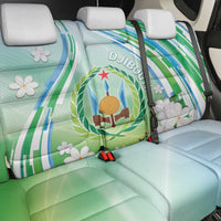 Djibouti Back Car Seat Cover Jabuuti Emblem With Jasmine