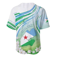 Personalised Djibouti Baseball Jersey Jabuuti Emblem With Jasmine