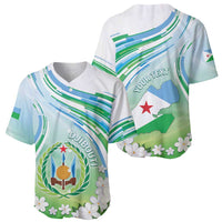 Personalised Djibouti Baseball Jersey Jabuuti Emblem With Jasmine