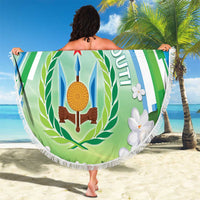 Djibouti Beach Blanket Jabuuti Emblem With Jasmine