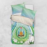 Djibouti Bedding Set Jabuuti Emblem With Jasmine