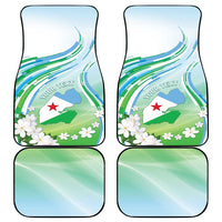 Djibouti Car Mats Jabuuti Emblem With Jasmine