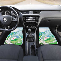 Djibouti Car Mats Jabuuti Emblem With Jasmine