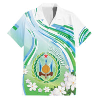 Personalised Djibouti Family Matching Mermaid Dress and Hawaiian Shirt Jabuuti Emblem With Jasmine