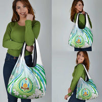 Djibouti Grocery Bag Jabuuti Emblem With Jasmine