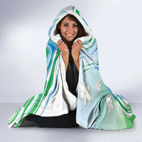 Djibouti Hooded Blanket Jabuuti Emblem With Jasmine