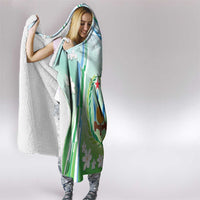Djibouti Hooded Blanket Jabuuti Emblem With Jasmine