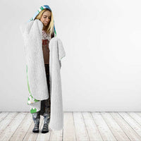 Djibouti Hooded Blanket Jabuuti Emblem With Jasmine