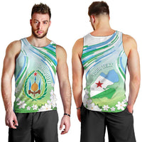 Personalised Djibouti Men Tank Top Jabuuti Emblem With Jasmine