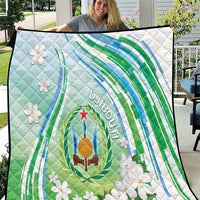 Djibouti Quilt Jabuuti Emblem With Jasmine