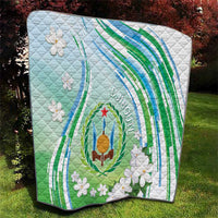 Djibouti Quilt Jabuuti Emblem With Jasmine