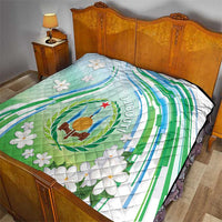 Djibouti Quilt Jabuuti Emblem With Jasmine