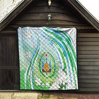 Djibouti Quilt Jabuuti Emblem With Jasmine