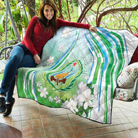 Djibouti Quilt Jabuuti Emblem With Jasmine