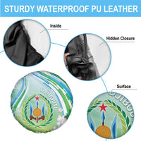 Djibouti Spare Tire Cover Jabuuti Emblem With Jasmine