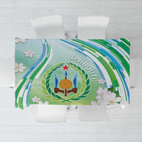 Djibouti Tablecloth Jabuuti Emblem With Jasmine