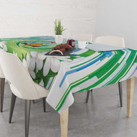 Djibouti Tablecloth Jabuuti Emblem With Jasmine