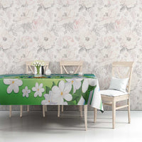 Djibouti Tablecloth Jabuuti Emblem With Jasmine