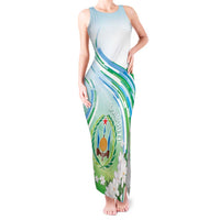 Personalised Djibouti Tank Maxi Dress Jabuuti Emblem With Jasmine