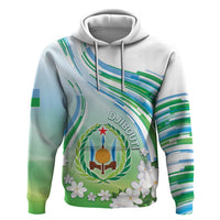 Personalised Djibouti Zip Hoodie Jabuuti Emblem With Jasmine