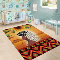 Dear Black Girl Area Rug African Black Women Pride