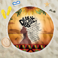 Dear Black Girl Beach Blanket African Black Women Pride