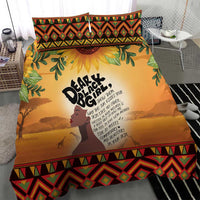 Dear Black Girl Bedding Set African Black Women Pride