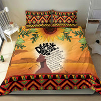 Dear Black Girl Bedding Set African Black Women Pride