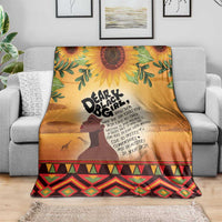 Dear Black Girl Blanket African Black Women Pride