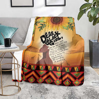 Dear Black Girl Blanket African Black Women Pride