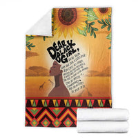 Dear Black Girl Blanket African Black Women Pride
