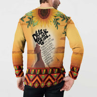 Dear Black Girl Button Sweatshirt African Black Women Pride