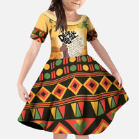 Dear Black Girl Family Matching Long Sleeve Bodycon Dress and Hawaiian Shirt African Black Women Pride