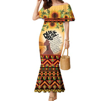 Dear Black Girl Family Matching Mermaid Dress and Hawaiian Shirt African Black Women Pride