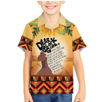 Dear Black Girl Family Matching Mermaid Dress and Hawaiian Shirt African Black Women Pride